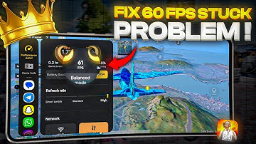 FIX BGMI 60 fps Stuck Problem in IQOO Device 🔥 |  60 fps stuck bgmi | lag fix bgmi
