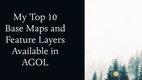 🌍 Top 10 Must-See GIS Layers in ArcGIS Online for Web Mapping Masters! | ESRI Secrets Revealed!