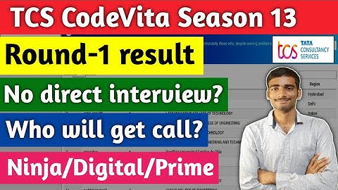 TCS Codevita Round-1 result | Interview criteria| Who will get call? #tcscodevita #tcs
