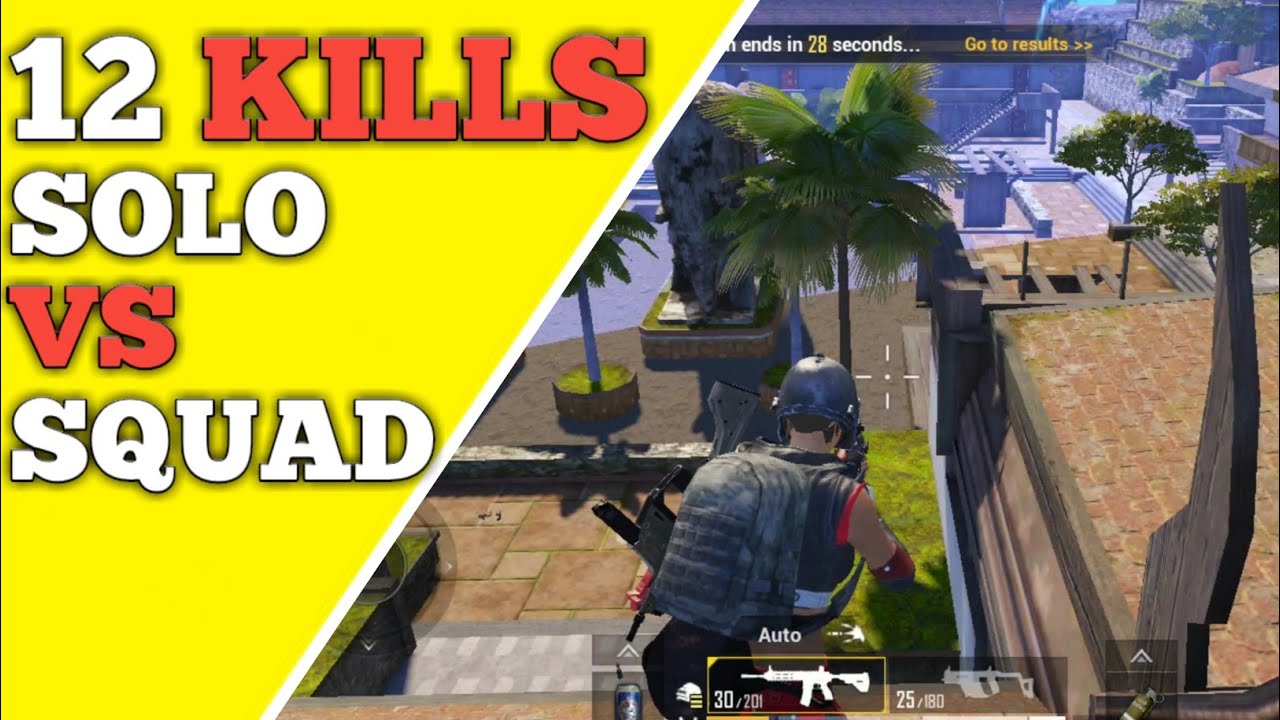 12 KILLS SOLO VS SQUAD GAMEPLAY | PUBG MOBILE 