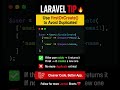 firstorcreate in laravel