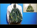 ナップサックの作り方（持ち手付き）【体操服袋・お着替え袋にも！】 Backpack Drawstring Bag DIY