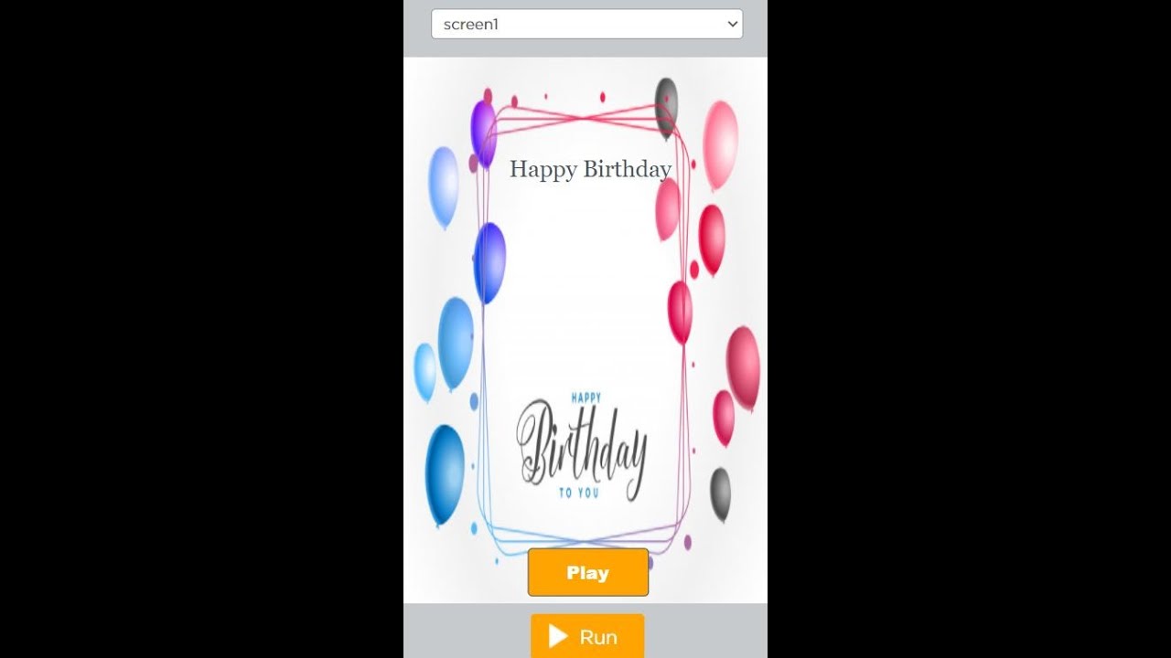 How to make Happy Birthday Card on code.org - YouTube