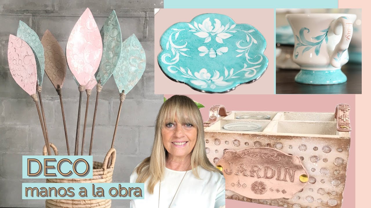 Manos a la Obra Programa 3  Pintar Cerámica - Hoja en Madera - Chalk Paint  - Pintura Decorativa