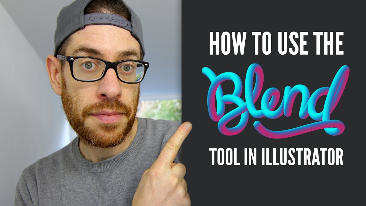 How to use the BLEND TOOL - Adobe Illustrator Tutorial 