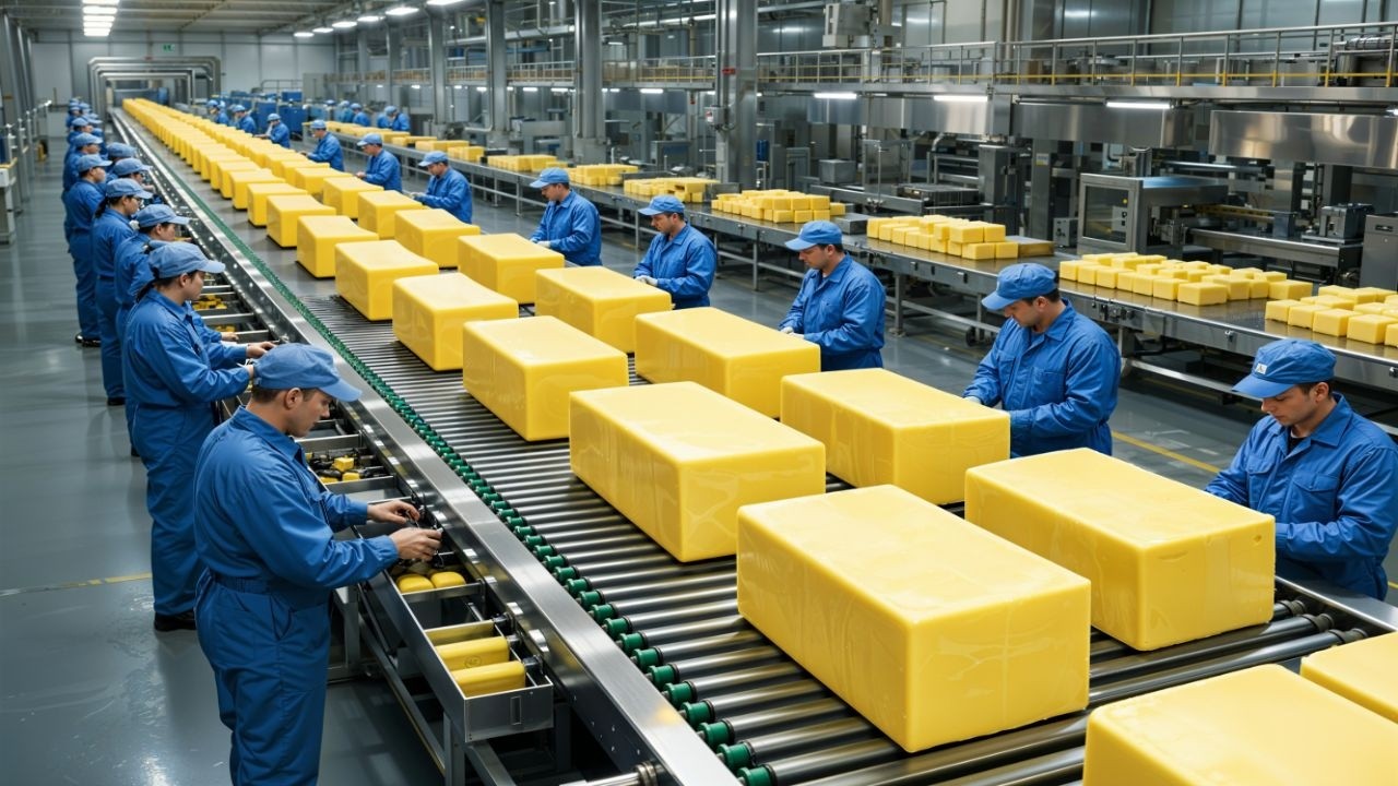 CÓMO se HACE la MANTEQUILLA 🧈  Mega Fábricas Producción Industrial Gigante