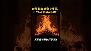 집현쇼츠 03-06-2026 한국 탄소 배출 7억 톤, 87%가 여기서 나옴