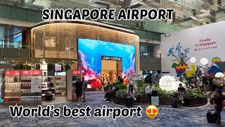 India to Thailand via Singapore airlines ✈️|| World’s best economy airlines Worlds best Airport ||