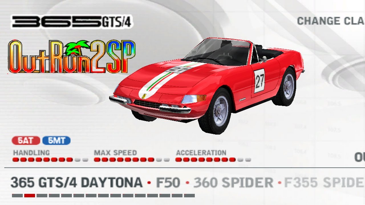 OutRun 2 Special Tours: Ferrari 365 GTS4 Daytona (Passing Breeze Euro Remix)