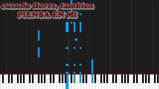 How to play Piensa en mí by Luz Casal on Piano Sheet Music