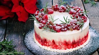Winter Cake - White Cake with Berry Filling
