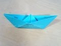 Papierschiff falten - Papier falten - Origami Boot - Einfaches Schiff basteln mit Papier