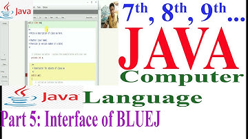 [PA3] JAVA Tutorial for Beginners: Part 5- Interface of BLUEJ || What is BLUEJ || How To Write Java
