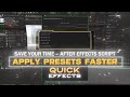 Free One-Click Preset Apply Script ⚡️ Apply on Multiple Layers &amp; Edit 10X Faster in After Effects