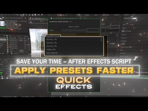 Free One-Click Preset Apply Script ⚡️ Apply on Multiple Layers & Edit 10X Faster in After Effects