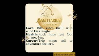 Sagittarius Horoscope Today 25 April 2026 | A Major Change Is Coming! #astrology#december2025 #march
