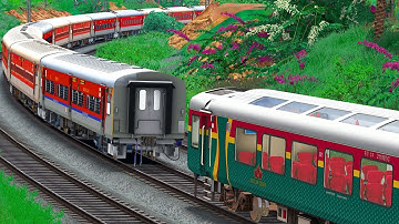 HUMSAFAR COUPLING VISTDOME COACH | BUMPY RAILROAD | RAILWORKS | INDIAN TRAIN SIMULATOR GAMEPLAY