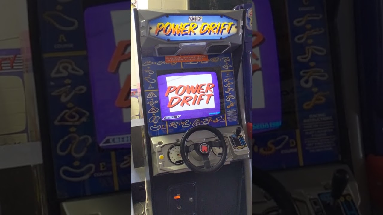 Power Drift - Sega Arcade Game Attract Sequence