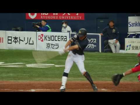 オリックス・バファローズ 吉田雄人 バッティングフォーム&バッティング（レフトへのツーベースヒット）