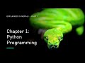 Chapter 1: Python Basics - Part 1 | Explained in Nepali