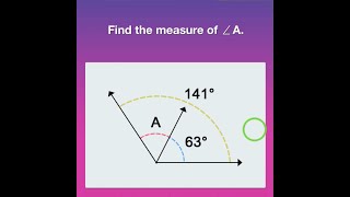 How to solve ‘ Angle Measurement’ math question of 4th Grade Math - iPhone/ iPad app by LogTera.