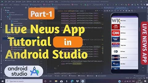 Video News App Tutorial in Android Studio Part-1 || News App Android studio