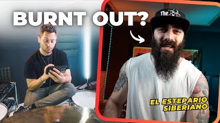 El Estepario OPENS UP + Drum Cover Reaction