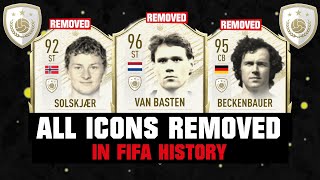 ALL ICONS REMOVED IN FIFA HISTORY ?⚠️| FIFA 14 - FIFA 21