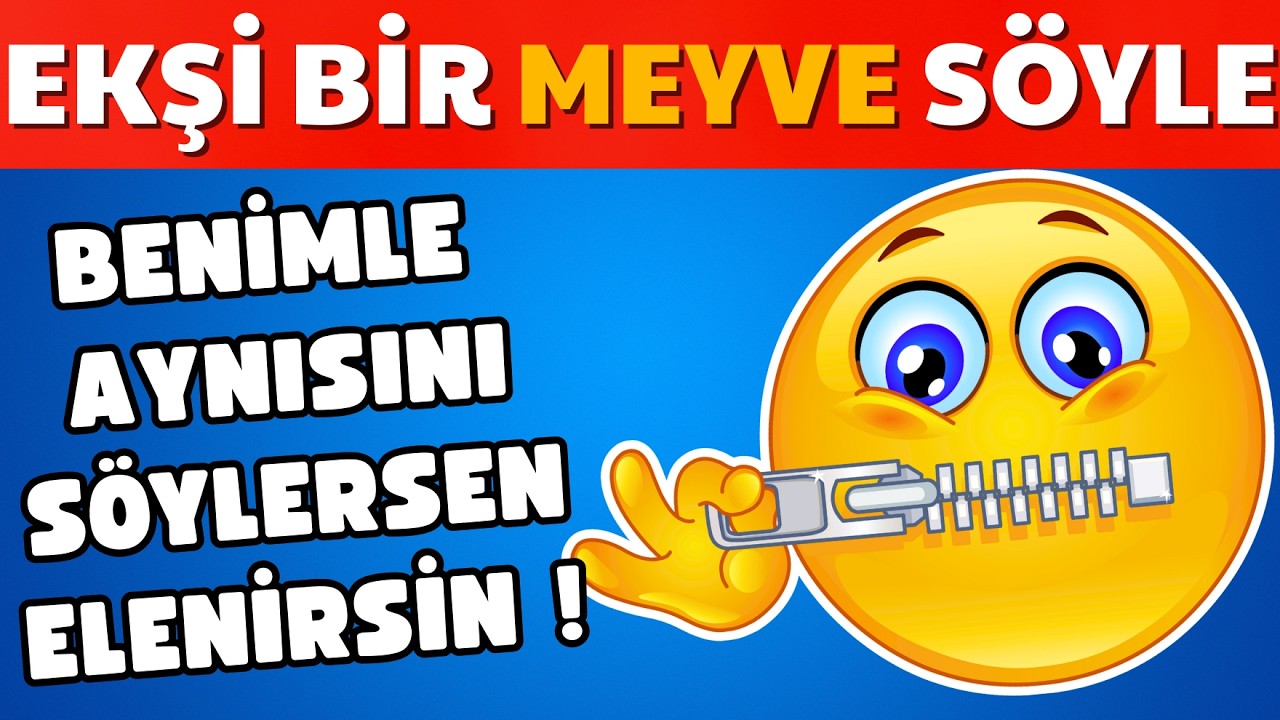Benimle Aynı Şeyi Söylersen ELENİRSİN! 😱🧐 | Bakalım Kaç Tur Dayanabileceksin? ⏳🎯 - Kelime bulmaca