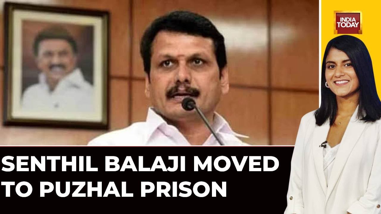 Jailed Tamil Nadu Minister Senthil Balaji Moved To Puzhal Prison - YouTube