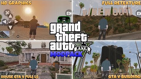 RELEASE!! PROJECT MODPACK GTA V RETEXTURE AND FEATURS - GTA SA ANDROID