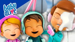 Baby Alive en Español  Las Muñecas Comienza Un Pelea De Las Bolas De Nieve ☃ Videos Infantiles