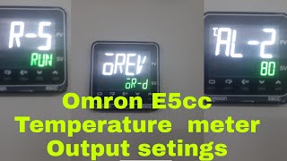 Omron E5cc Temperature  meter Output setings