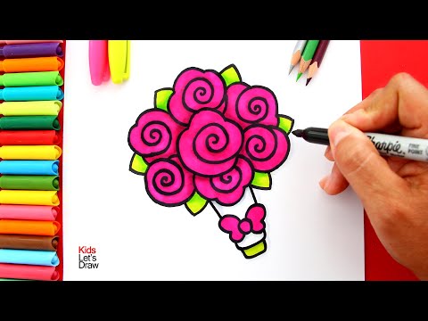 Video: Cómo Dibujar Un Ramo