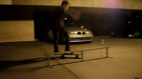 clean kick flip over rail by Tim Hall Something To Say