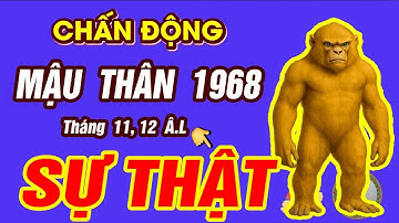 Sự Thật tử vi tháng 11 và Tháng 12 âm lịch 2025 Tuổi MẬU THÂN 1968 BÃO LỘC TRÀN VỀ GIÀU HƠN TỶ PHÚ
