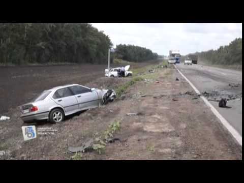 В Курской области в ДТП погибли три человека   видео с места аварии