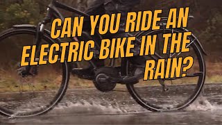 Can you ride e-bike in the rain? Waterproofing tips