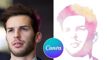 Watercolor Portrait from Photo in Canva - Easy Art Effect Tutorial! 🎨