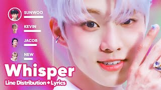 THE BOYZ - WHISPER (Line Distribution + Lyrics Karaoke) PATREON REQUESTED Resimi