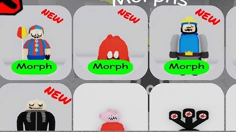 How to get all 5 NEW  morphs in backroom morphs! (Gru,Geni,Angry birds,clash of clans,balloon boy)