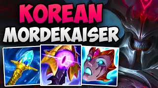 KOREAN CHALLENGER DOMINATING WITH MORDEKAISER! | CHALLENGER MORDEKAISER TOP GAMEPLAY | Patch 14.2