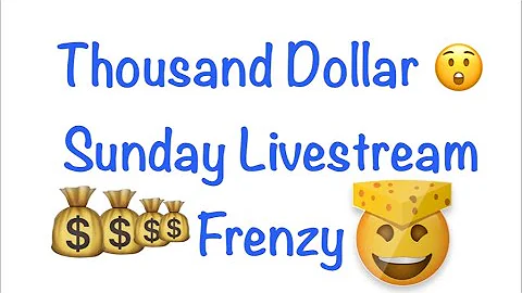 $1000 Dollar Sunday Livestream Frenzy 💰😲#lottery #scratchofftickets #scratchcards #fun #win #wow