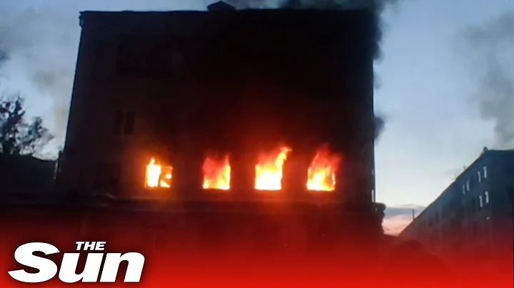 Russian airstrikes destroy apartment buildings in Kyiv