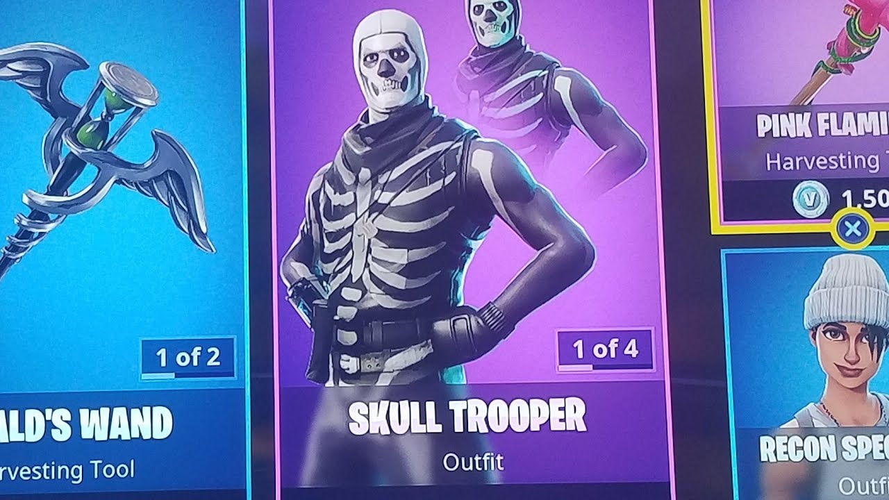 FORTNITE BUYING SKULL TROOPER YouTube
