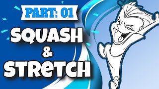 🎁 Part:1 SQUASH & STRETCH Character Tutorial // Principles of Animation Series Part: 01 [2020]