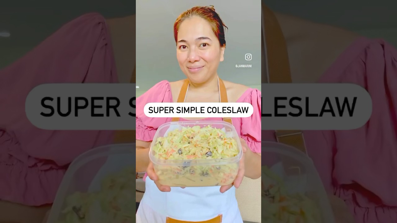PINOY COLESLAW. MATAMIS TALAGA TO! 
