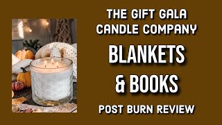 GIFT GALA CANDLE CO Blankets & Books Post Burn Review: The Star of the Autumn Almanac Collection!