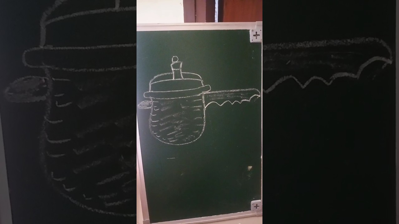 How to draw pressure cooker with different tricks ytshare shorts viralvideo YouTube