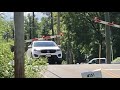 RR Crossing Gates Hit Car & Boat, Railroad Switching Short Line Railroad Cincinnati Eastern Railroad